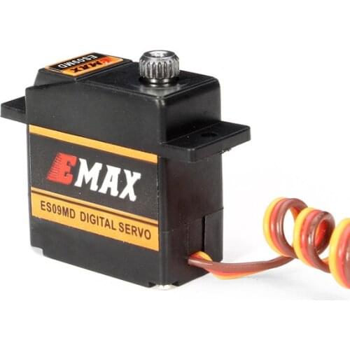 Original EMAX ES09MD Dual-Bearing Special Swash Metal Gear Digital Servo for REX Align 450 Helicopter DIY Parts