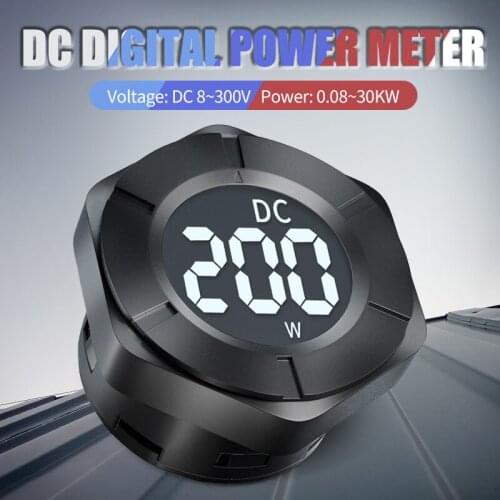 Peacefair Factory Price Wattmeter Digital DC Power Tester Round LCD Display 0-300V 30KW PZEM-019W With 100A Shunt