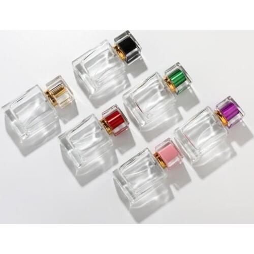 50ml transparent glass spray bottle high-grade perfume dispensing bottle cosmetic spray bottle 30ml pressing empty bottle SN506