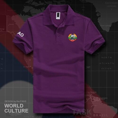 Laos polo shirts men short sleeve white brands printed for country 2018 cotton nation team flag new fashion tops Laotian LAO 20