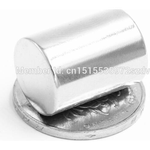 50pcs Strong Round Dia 15mm x 20mm N35 Rare Earth Neodymium Magnet Art Craft Fridge 15x20mm