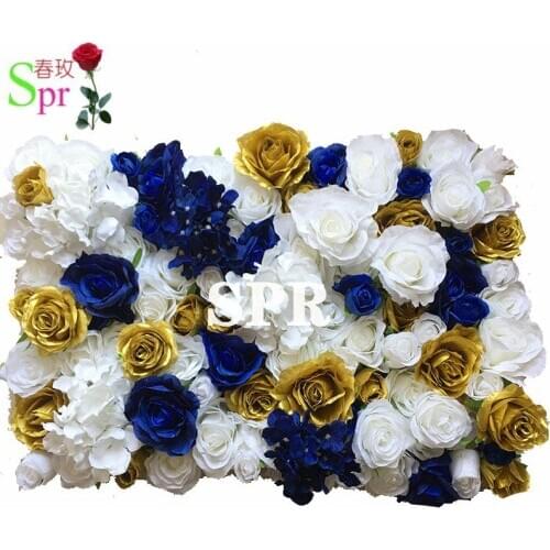 SPR GOLD STYLE wedding occasion flower wall panels stage backdrop decorative artificial flower table centerpiece