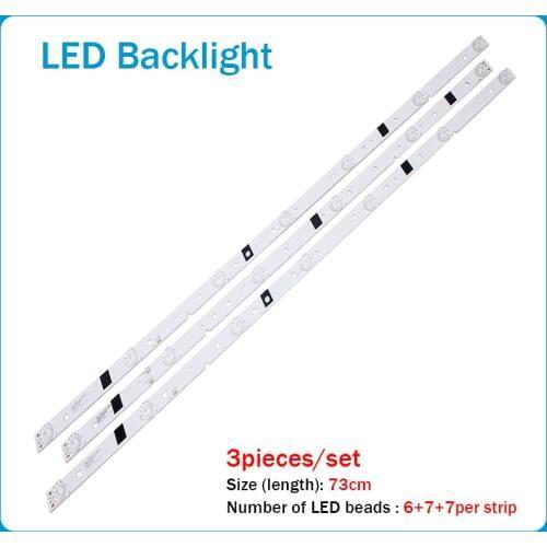 New 100%73cm LED Backlight strip Lamp For LED39C310A JS-D-JP3910-071EC JS-D-JP3910-061EC E39DU1000 MCPCB