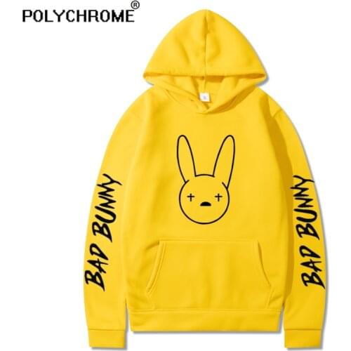 Bad Bunny Hoodies Sweatshirts Men/Womens Casual Fleece Hoodie Male Winter Harajuku Tracksuits Hoody Oversized Clothes Streetwear