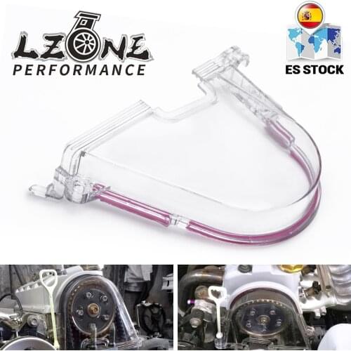 Top One Clear Cam Gear Cover Timing Belt Turbo Crank Pulley For Honda 96-00 EK With PQY Sticker JR6337