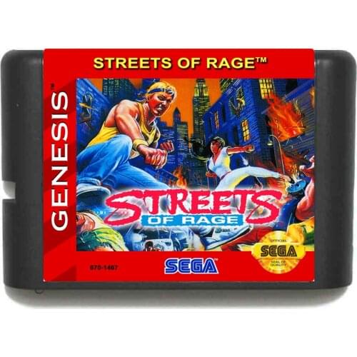 Streets Of Rage 1 2 3 & Hacked NTSC 16 bit MD Game Card For Sega Mega Drive For SEGA Genesis