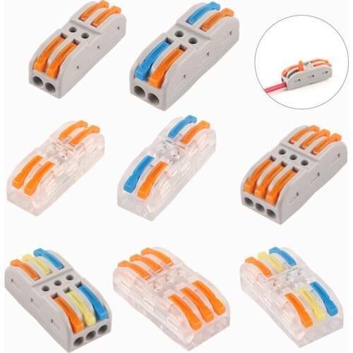 Universal Fast Home Compact Wire Connection Connector Terminal Block 222 TYPE Quick electrical Wiring Connectors