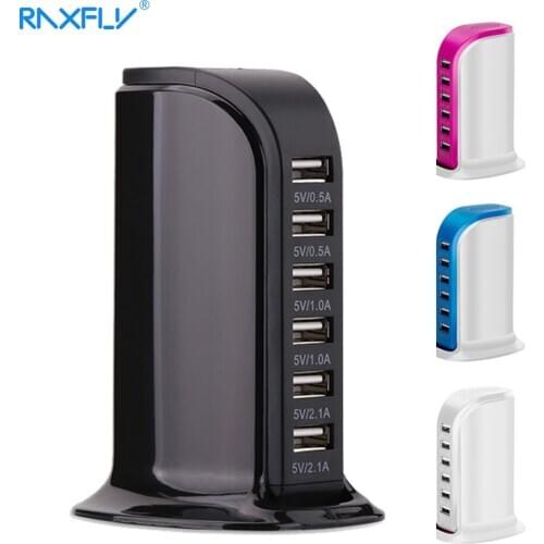 6 Port 30W USB HUB Splitter Adapter EU/US/UK/AU Multi USB HUB Expander 5V 2.1A Multiple Hub For iPhone iPad Tablet Computer PC