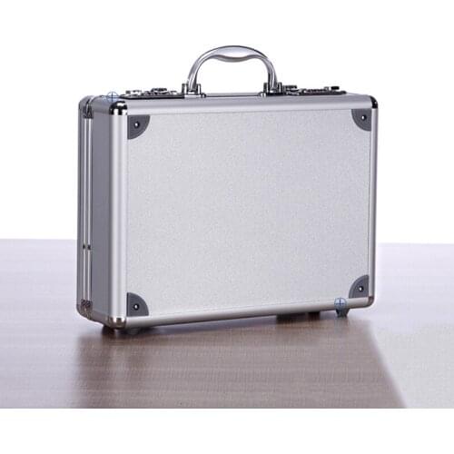 High Quality Portable Aluminum Alloy Toolbox Document Insurance Household Storage Box with Passwords Suitcase File Boxes