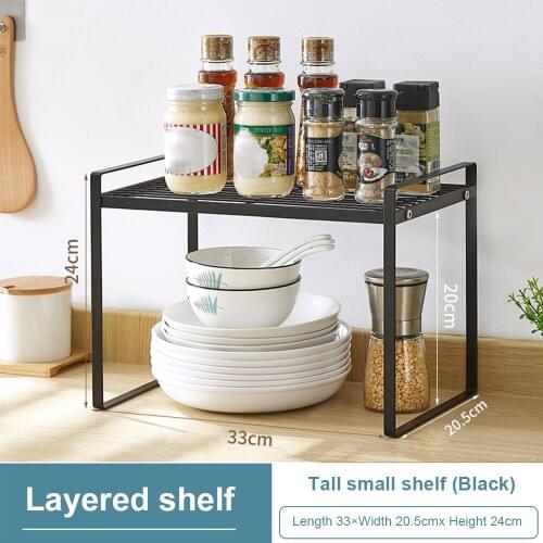 Iron Net Rack Kitchen Bedroom Counter Shelf Cosmetic Books Files Microwave Oven Rice Cooker Spice Rack Iron Shelves Display