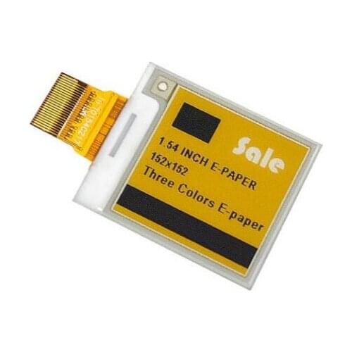 1.54 inch 24PIN Black White Yellow SPI E-INK E-Paper Screen 152*152