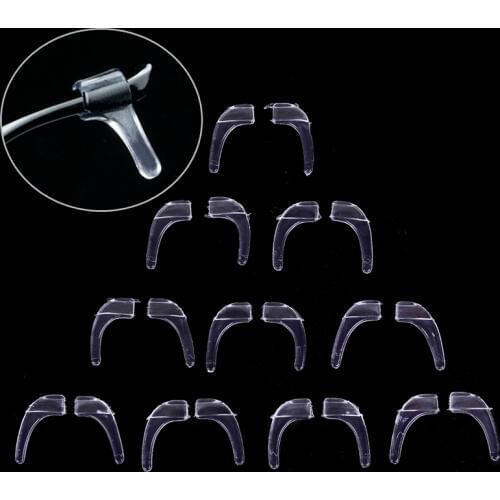 Silicone Glasses Ear Hooks Tip Eyeglasses Grip Ear Grip Hooks Anti Slip Holder for Eyeglasses 10pairs/set