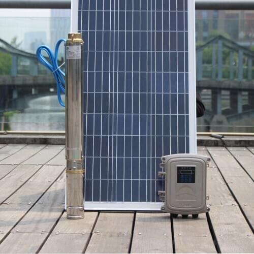 1500W DC 48V 72V 110V MPPT Brushless high-speed solar deep water pump with permanent magnet synchronous motor home & agriculture