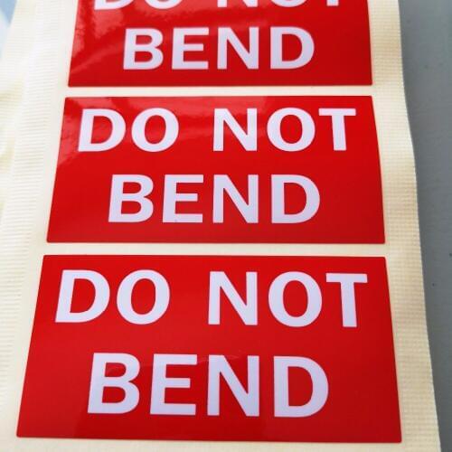 3000pcs/lot 76x38mm DO NOT BEND shipping label/sticker, Item No.SS05