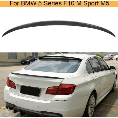 5 Series Carbon fiber Rear trunk boot lip for BMW F10 M Sport M5 2012-2016 520i 525i 528i 530i 535i 550i 518d Non Convertible
