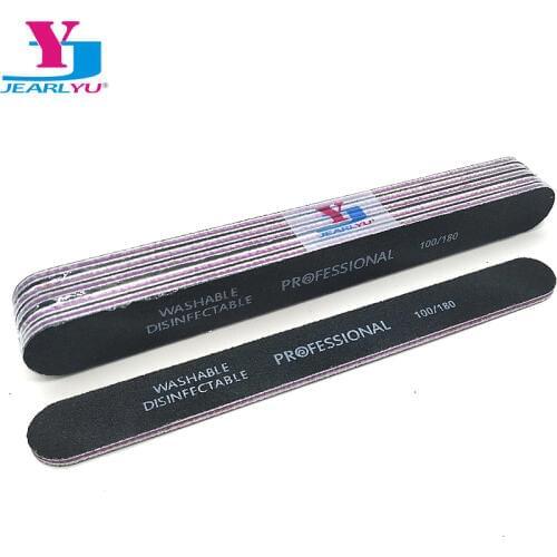 High Quality 5pcs Polisher Nail File Buffer Block Black Lima 100/180 Lixa De Unha Double Side Professional Nail Files Pedicure