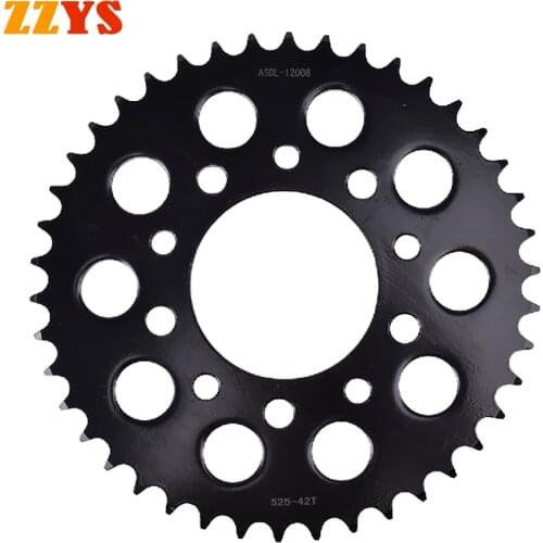 525 42T Motorcycle Rear Sprocket Gear Staring Wheels For Honda CB400 CB400F Super Four NC31 CB 400 For Triumph 800 America 0.00