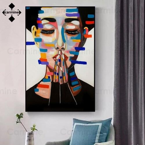 Abstract Multicoloured Figure Painting Wall Art Canvas Painting Posters and Print Morden Poster for Home Interior Room Decortion