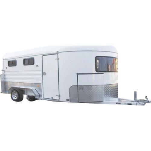 Australia standard luxury 2 horse angle load box float trailer for sale