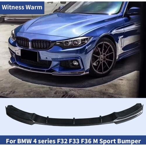 Car Front Bumper Lip Spoiler Splitters FRP/Carbon Fiber For BMW 4-Series F32 F33 F36 with MT sport edition front shovel