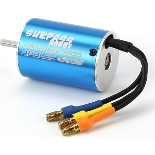 2838 3600KV 4500KV 4P Sensorless Brushless Motor & 35A Brushless ESC Electronic Speed Controller for 1/14 1/16 1/18 RC Car