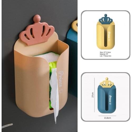 Toilet Paper Holder High Quality Wall-Mounted Tissue Drawer Box Strong Loading Space Saving Tissue Box