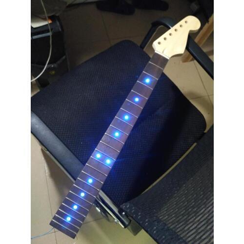 Disado 22frets inlay LED dots Rosewood Fretboard maple Electric Guitar Neck Guitar accessories Musical instrument Parts