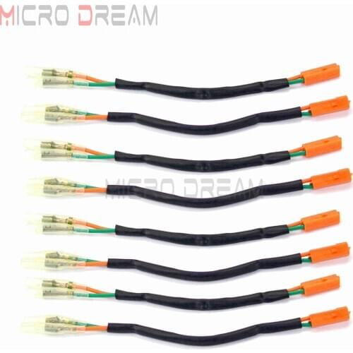 For Kawasaki KLE650 Versys NINJA ZX ER Z 125-1000 Front & Rear Turn Signal Indicator Blinker Wire Adapter Connectors Cable Plug
