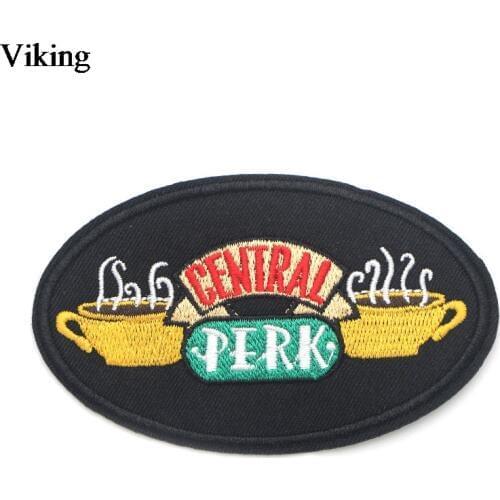 Friends TV Show Cool Embroidered Patch Iron On Sewing Fabric Patches Central Park Stickers Diy Clothing Accessories G0078