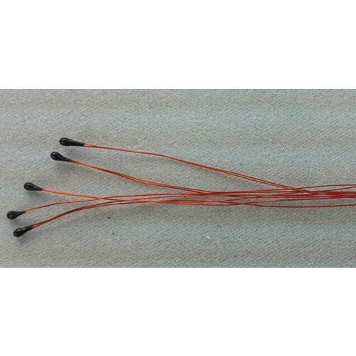 Fast Free Ship 100pcs/lot 10K 1% 3435 length 75MM wire diameter 0.18MM NTC enameled wire NTC thermistor