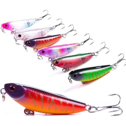 HENGJIA 1pcs 5cm 5.5g Artificial Wobbler Small Sinking Crankbait Rattling Hard Bait Freshwater Fishing Tackle