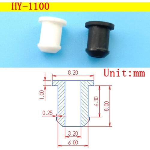 HY-1100 Rubber Wire Grommet Gasket Clamp Electric Box Inlet Outlet Seal Ring Dust Plug 6mm Cable Protector