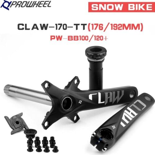 PROWHEEL Bicycle Crank Set 170MM Snow Bike Crank-set CLAW-TT MPX-11-TT Fatbike Parts Bottom Bracket Aluminum Alloy