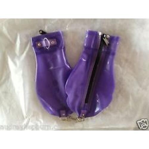 Latex fetish hand bondage boxing gloves w/o finger tight clasp iron ring lockable zipper available now