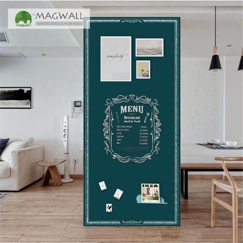 Magnetic double-layer graffiti frame writing board 1*1m custom size dust free soft children writing chalkboard