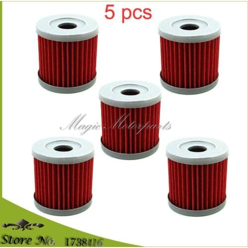 5pcs Oil Filters For Suzuki DRZ 400 400E 400S 400SM LTZ400 LTR450 LTZ 400 LTR 450 QUADRACER ATV Dirt Motor Bike