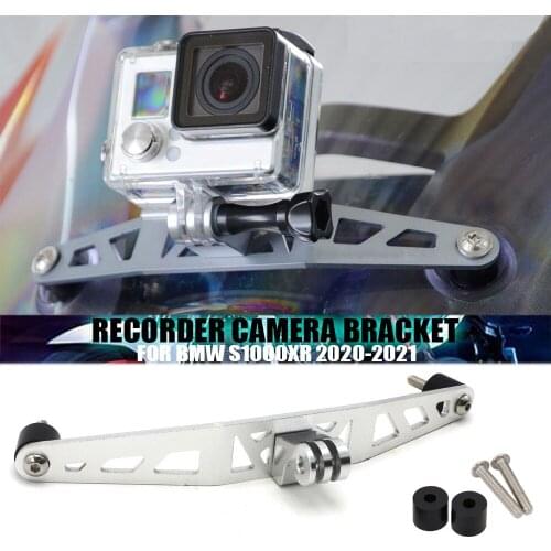 Motorcycle Accessories Driving Recorder Camera Silver Bracket Holder Mount For BMW S 1000 XR S1000XR S1000 XR S 1000XR 2020 2021