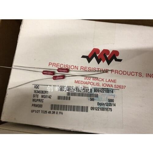 Original New 100% GP1/2T TC25 49.3R 0.1% 0.5W precision audio fever red resistor (Inductor)