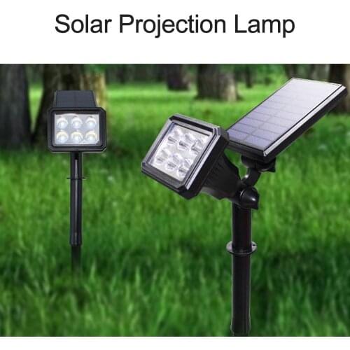 Portable Energy Saving Two Installation Modes Colorful Protable Energy Saving Double Rotation Joint Lawn Lamp With 6 Bulbs