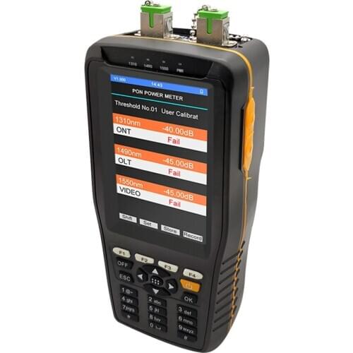 TM70B Portable Reachargeable PON Fiber Optical Power Meter Multifunctional LCD Screen Optical Power Meter power analyzer EU