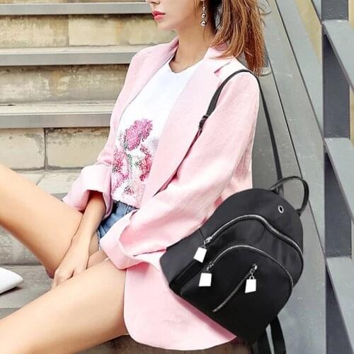 Leisure Multi-Function Small Bagpack Female Ladies School Backpack For Mini Backpack Women Oxford cloth Shoulder Bag