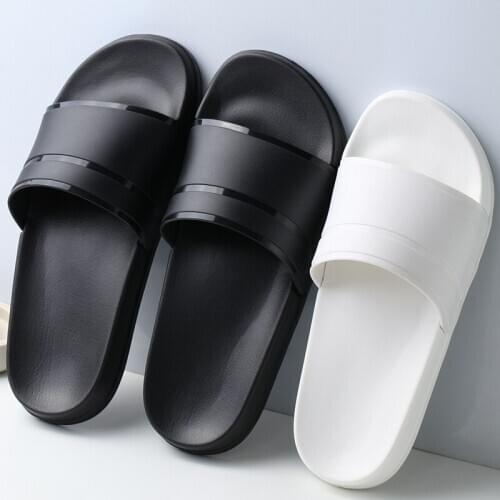 Women Men Summer Slippers Slide Sandals Beach Lightweight Eva Candy Color Flip Flops Thick Soled Couple Bathe Shoes