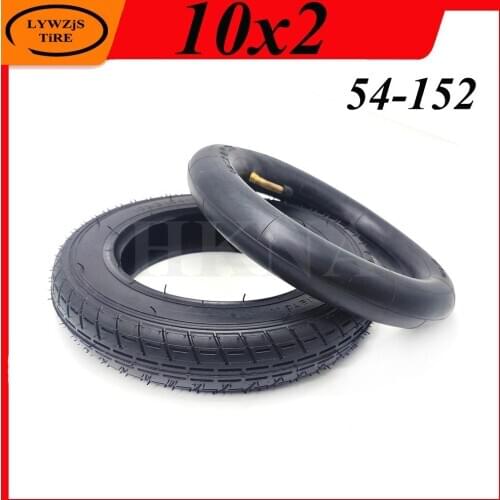 10x2.0 Tire Inner Outer Tube for Electric Scooter Balancing Car Baby Carriage10 Inch 54-152 Pneumatic Tires Accessories