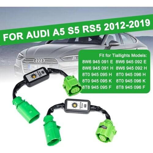2Pcs For Audi A5 S5 RS5 2012-2019 LED Taillight Module Cable Dynamic Turn Signal Indicator Wire Harness Left & Right Tail Light