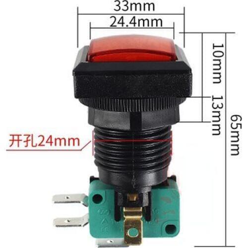 25mm mounting hole,toggle switch with illumated push button switch,PBS-31