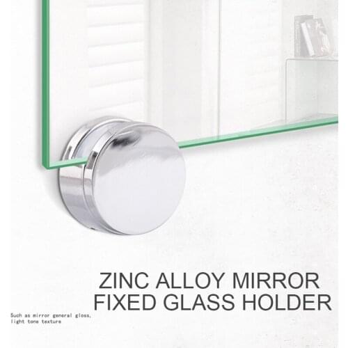 4 Pcs Glass Clamp Bathroom Mirror Clips Zinc Alloy Glass Clip Shelf Support Brackets Holder