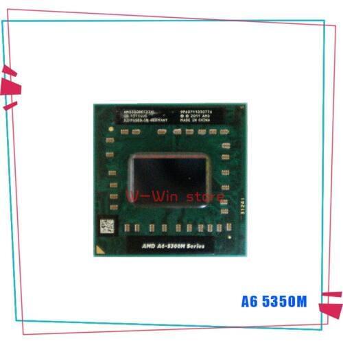 AMD A6-Series A6-5350M A6 5350M 2.9 GHz Dual-Core Dual-Thread CPU Processor AM5350DEC23HL Socket FS1
