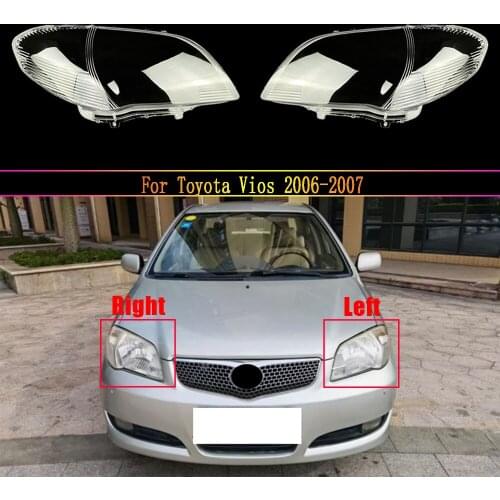 Car Headlight Lens For Toyota Vios 2006 2007 Headlamp Cover Car Replacement Auto Shell Cover