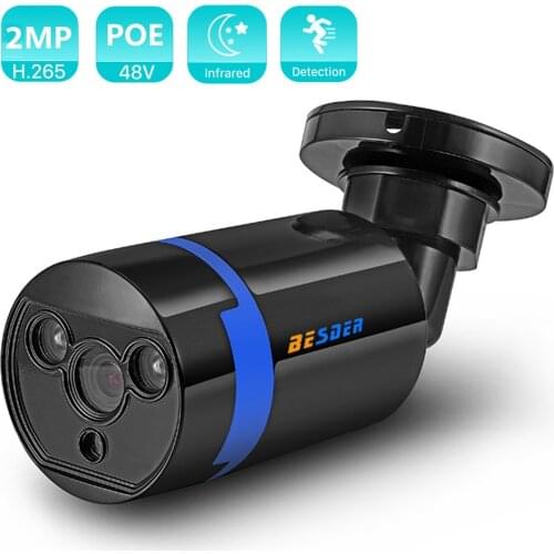 BESDER Hi3516C SONY IMX322 Full HD 1080P IP Camera ONVIF P2P Email Alert 2MP Metal Outdoor CCTV IP Camera DC12V POE48V Optional