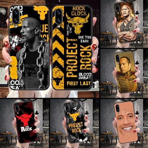 The Rock Dwayne Johnson Phone Case For Huawei Honor 6A 7A 7C 8A 8X 8 9 9X 10 10i 20 Lite Pro black pretty cell cover tpu prime